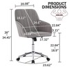 Maliang Adjustable Accent Chair, Ergonomic Swivel Chair, Backrest Seat, Suit for Long Sitting - 4 of 4