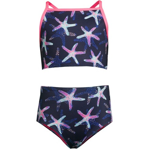 Lands' End Kids Wrap Front Bikini Swimsuit Set : Target