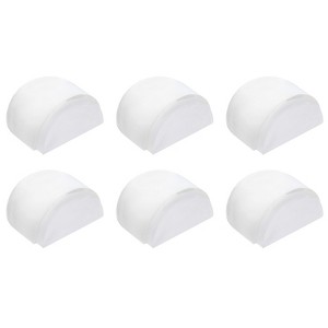Unique Bargains Rubber Self-Adhesive Shock Absorbent Reusable Door Stop 6 Pcs - 1 of 4