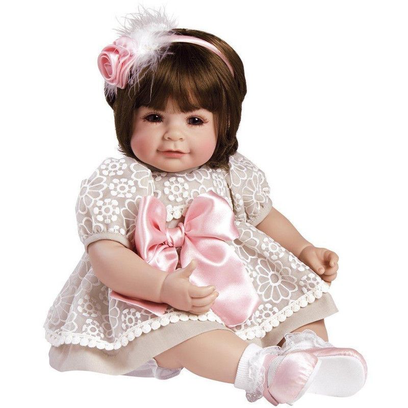 Adora Realistic Baby Doll Enchanted Toddler Doll - 20 inch, Soft CuddleMe Vinyl, Brown Hair, Brown Eyes, 2 of 9
