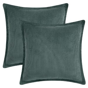 REGALWOVEN Striped Corduroy Decorative Throw Pillow Covers for Couch Bed Sofa Home Decor 2 Pcs - 1 of 4