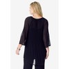 Roaman's Women's Plus Size Pleated Keyhole Tunic - 3 of 4