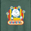 Women's - Peanuts - Charlie Brown Karneval Lightweight French Terry Wide Neck Long Sleeve Shirt - 2 of 4