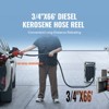 VEVOR Fuel Hose Reel, 3/4" x 66', Extra Long Retractable Diesel Hose Reel, Heavy-Duty Carbon Steel Construction with Automatic Fuel Nozzle - 3 of 4