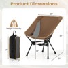 Costway Ultra-Lightweight Camping Chair Portable Lawn Chair w/Triangular Aluminum Frame - 3 of 4