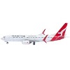 Boeing 737-800 Commercial Aircraft "Qantas Airways" (VH-VZW) White with Red Tail 1/400 Diecast Model Airplane by GeminiJets - 3 of 4