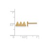 Black Bow Jewelry 14k Yellow Gold Plated Sterling Silver Delta Delta Delta Greek Life Stud Earrings - 2 of 3