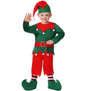 HalloweenCostumes.com Toddler Boy's Santa's Helper Costume - 1 of 3