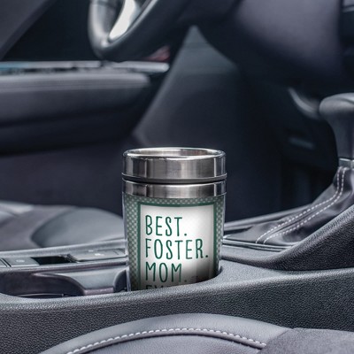 Elanze Designs Best Foster Mom Ever Heart 17 Ounce Stainless Steel Travel Tumbler