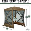 Hike Crew 6x6’ Pop Up Gazebo Tent, 4-Sided Outdoor Tent Canopy with Stakes, Ropes & More - 2 of 4