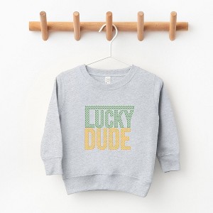 The Juniper Shop Block Checkered Lucky Dude Toddler Graphic Sweatshirt - 1 of 3