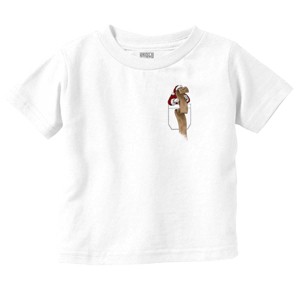 Christmas Santa's Checklist Pocket Toddler Baby Graphic T Shirt Brisco Brands - 1 of 4
