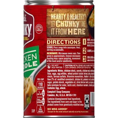 Campbell&#39;s Chunky Healthy Request Chicken Noodle Soup - 18.6oz