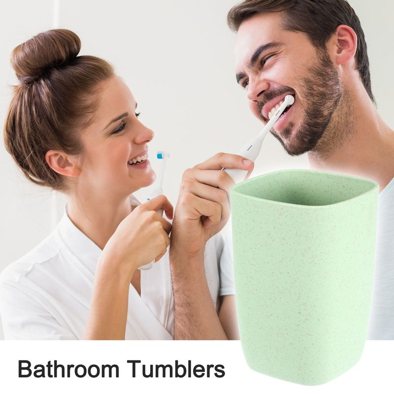 Unique Bargains Bathroom Toothbrush Tumblers PP Cup for Bathroom Kitchen 4.09''x2.76'' 1Pc, 2 of 7