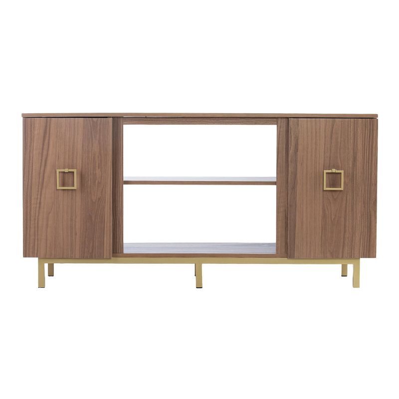 Vickdale TV Stand for TVs up to with Storage Natural/Gold - Aiden Lane, 5 of 13