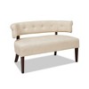 Jennifer Taylor Home Jared Roll Arm Tufted Bench Settee - 2 of 4