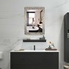 Chloe Lighting CH8M003LC32-FRT Reflection Seashell Finish Rectangular Framed Wall Mirror 32" Height - 4 of 4