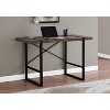 Monarch Specialties Computer Desk Home Office Laptop 48InchL Work Metal Laminate Brown Black Contemporary Modern - 2 of 4