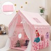 Costway Kids Playhouse Large Children Indoor Play Tent Gift w/ Cotton Mat Longer Curtain - 4 of 4