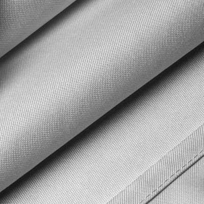 Silver Round Stain-Resistant Polyester Dining Tablecloth