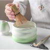 7 Pcs Matcha Set, Gradient Green Matcha Kit with Ceramic Bowl, Bamboo Whisk & Holder, Scoop & Rest, Stainless Steel Sifter, Tea Towel - 4 of 4
