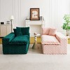 VASIP Luxury Color-Block Turtle Velvet Modular Sofa, Flexible Arrangeable Design for Single Row, Side-by-Side or Facing Layout ,for Living Room - 2 of 4