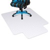 Heavy Duty Hard Material Chair Mat for Carpeted Floor Slip Resistant Carpet Protector for Home Office Easy Glide Desk Floor Mat - 2 of 4