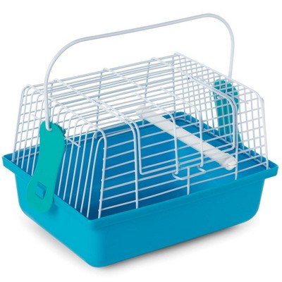 Prevue Pet Products Travel Cage for Birds and Small Animals, Blue (SP1304BLUE), 9.0" L x 5.6" W x 6.1" H