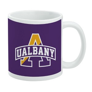 University at Albany Primary Logo Ceramic Coffee Mug Novelty Gift Mugs for Coffee Tea and Hot Drinks 11oz White - 1 of 4