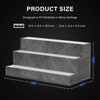 DOMETOUR LED Lighted Liquor Bottle Display Shelf, 24 Inch 3-Step DIY Shelf with App & Remote Control, Freestanding for Home Bar, Party, Grey - 4 of 4