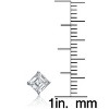 Guili Sterling Silver Square Stud Earrings with Colored Cubic Zirconia – A Bold and Elegant Design That Adds Vibrant Sparkle to Any Look - 3 of 4
