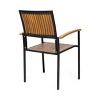MAYEERTY WOOD AND METAL CHAIR Industrial Style Single Seating for Dining Room Entryway - 4 of 4