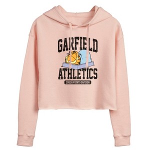 Women's - Garfield - Athletics Couch Potato Division Cropped Graphic Hoodie - 1 of 3
