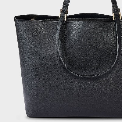 A New Day Dual Strap Triple Compartment Tote Bag - A New Day™ Black — фото 5