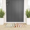 Colour Poems Bold Curvature Stripes I Looped Vinyl Welcome Mat - Society6 - 2 of 4