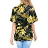 HAPPY BAY Button Down Shirt for Women Casual Holiday Summer Beach Party Collared Blouses Short Sleeve Button Up Tee Hawaiian Shirts - 4 of 4