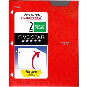 Five Star 2 Pocket Plastic Folder - 1 of 4