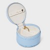 Round Travel Jewelry Organizer with Pearl Bow - A New Day™ - 2 of 2