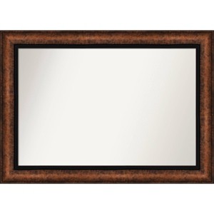 43" x 31" Non-Beveled Vogue Bronze Bathroom Wall Mirror - Amanti Art: Rectangle Vanity Mirror, Polystyrene Frame, Wall Mounted - 1 of 4