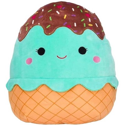 Kellytoy Squishmallow 5 inch Mini Food Plush | Maya The Mint Ice Cream