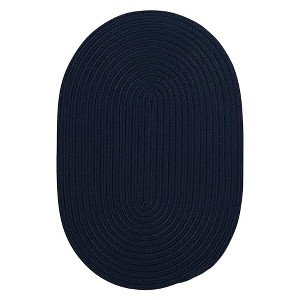 Colonial Mills Boca Raton - Navy 7 Ft x9 Ft Oval Rug Indoor/Outdoor 100% Polypropylene - 1 of 4