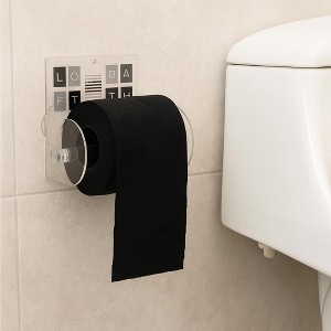 Evideco French Home Goods Toilet Paper Holder Suction Mounted - Stylish and Durable Bathroom Accessory - 1 of 4