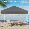 GustoWave Portable 10x10 Ft Pop Up Canopy Tent for Camping, Parties, Outdoor - 4 of 4
