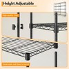 59in 5 Tier Metal Storage Shelves, Heavy Duty Wire Shelving Unit Adjustable Rack Organizer for Garage, Pantry, Kitchen, Closet, Basement - 4 of 4