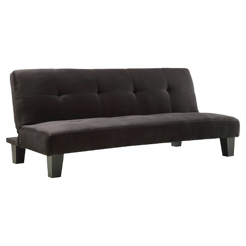 Dennet Microsuede Futon Black Inspire Q Target