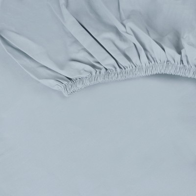 Delara 100% Organic Cotton Percale Weave Fitted Sheet, 400 Thread Count GOTS Certified, Smooth & Breathable Bedding