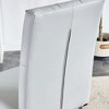 CAVINAS Velvet Armless Chairs, Dining Chairs with Metal Legs, Grid and Buckle Design for Kitchen, Conference Room, Living Room - 2 of 4