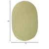 Colonial Mills Mary Ft s Isle - Celery 6x8 Oval Rug Indoor/Outdoor 100% Polypropylene - 2 of 3