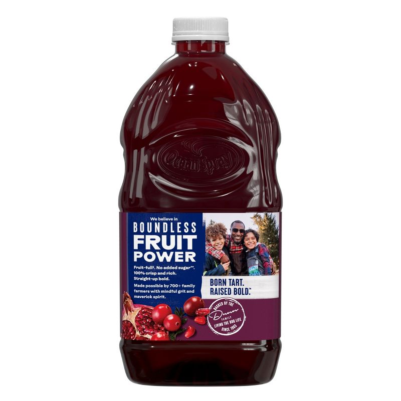 Ocean Spray 100% Cranberry-Pomegranate Juice - 64 fl oz Bottle, 2 of 6