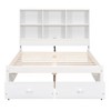 CAVINAS Full Size Platform Bed Modern Wooden Bed Frame with Storage Headboard, 2 Drawers and Ports for Bedroom - 3 of 4